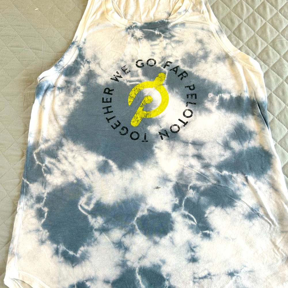 Peloton racerback tye dye tank top
